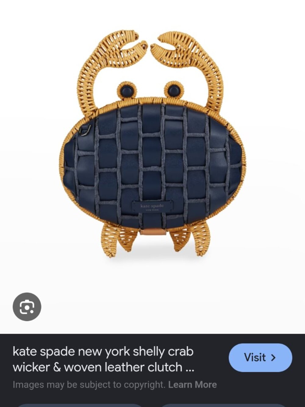Brand new without tag Kate Spade Shelly crab purse